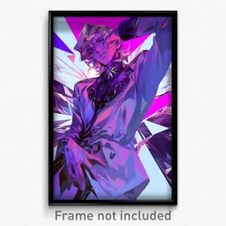 Anime Art Poster - Boy Feeling Rattled Wearing Majestic White Suit (Print)