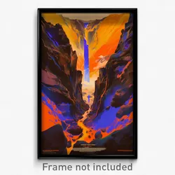 Russian Movie Poster - Multicolored Chasm (Russia Retro Film Art Print)