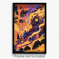 Greek Movie Poster - Stained Burrow (Greece Psychedelic Art Retro Film Print)