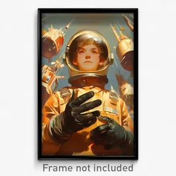 Movie Art Poster - Boy Feeling Cheerfulness, Well Off Single Glove (Film Print)