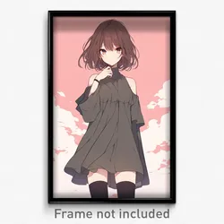 Anime Art Poster - Girl Feeling Focused Wearing Impeccable Tunic (Print)