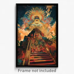 Mexican Movie Poster - Imperfect Pagoda (Mexico Retro Film Art Print)