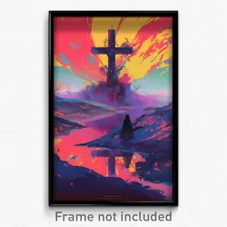 Icelandic Movie Poster - Haunting Intersection (Iceland Retro Film Art Print)