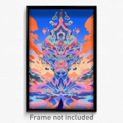 Art Poster - Vivid Dam (Psychedelic Trippy Weird 11x17 Print)