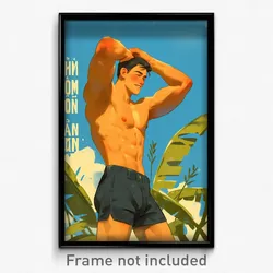 Vietnamese Movie Poster - Man Feeling Thankful, Curvy Short Shorts (Art Print)