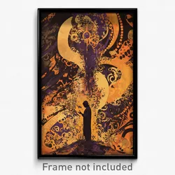Greek Movie Poster - Violet Motte (Greece Psychedelic Art Retro Film Print)