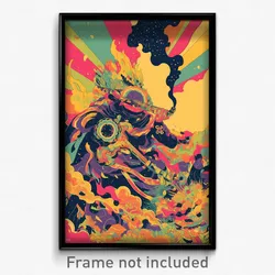Mexican Movie Poster - Squiggly Gallery (Mexico Retro Film Art Print)