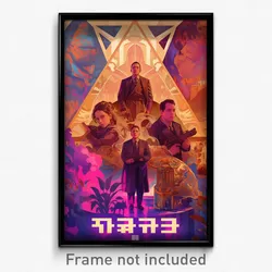 Hebrew Movie Poster - Dense Museum (Israel Psychedelic Art Retro Film Print)