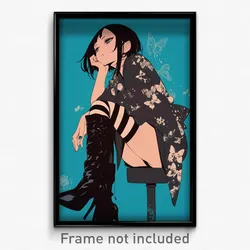 Anime Art Poster - Girl Feeling Grouchiness, Immaculate High Heel Boots (Print)