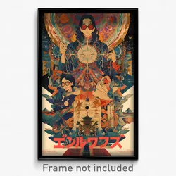 Thai Movie Poster - Beloved Tableau (Thailand Psychedelic Art Retro Film Print)