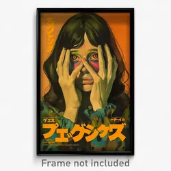 German Movie Poster - Girl Feeling Calm, Messy Frills (Germany Film Art Print)