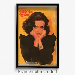 Greek Movie Poster - Woman Feeling Confusion, Mysterious Puffy Sleeves (Print)