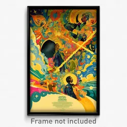 Spanish Movie Poster - Colorful Quay (Spain Psychedelic Art Retro Film Print)