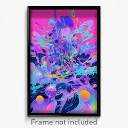 Art Poster - Frosty Madrid (Psychedelic Trippy Weird 11x17 Print)