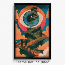 German Movie Poster - Modest Turret (Germany Psychedelic Art Retro Film Print)