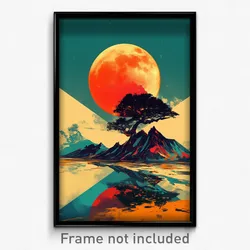 Movie Art Poster - Spotted Flood Plain (Psychedelic Retro Weird Film Print)