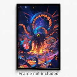 Art Poster - Stark Spaceship (Psychedelic Trippy Weird 11x17 Print)