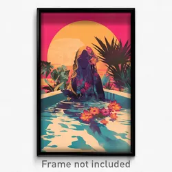 Spanish Movie Poster - Bronze Baths (Spain Psychedelic Art Retro Film Print)