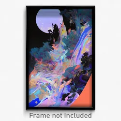 Art Poster - Ancient Abyss (Psychedelic Trippy Weird 11x17 Cartoon Print)