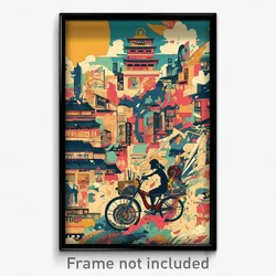 Thai Movie Poster - Rusty Campus (Thailand Psychedelic Art Retro Film Print)