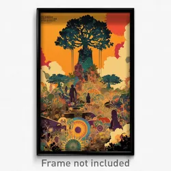 French Movie Poster - Rough Runoff (France Psychedelic Art Retro Film Print)