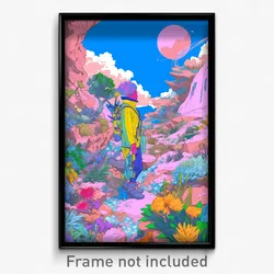 Art Poster - Candid Garden (Psychedelic Trippy Weird 11x17 Print)