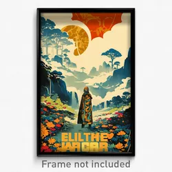 Icelandic Movie Poster - Silent Earth (Iceland Psychedelic Art Retro Film Print)