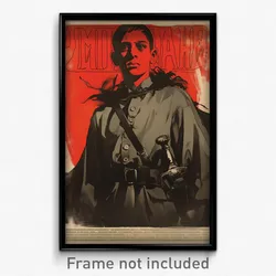 Russian Movie Poster - Boy Feeling Baffled, Messy Vampire Costume (Art Print)