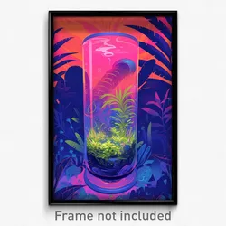 Art Poster - Strange Terrarium (Psychedelic Trippy Weird 11x17 Print)