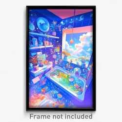 Art Poster - Glossy Hospice (Psychedelic Trippy Weird 11x17 Cartoon Print)