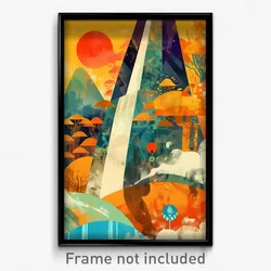 Mexican Movie Poster - Droopy Peak (Mexico Psychedelic Art Retro Film Print)