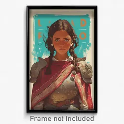 Mexican Movie Poster - Girl Feeling Lonely, Old Fashioned Shoulder Armor (Print)