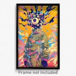 Anime Art Poster - Man Feeling Charity Wearing Flowery Armor (Print)