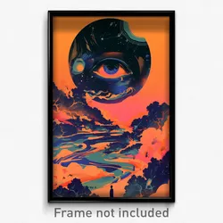 Movie Art Poster - Pretty Bayou (Psychedelic Trippy Retro Cartoon Film Print)