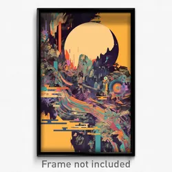 Movie Art Poster - Silent Claim (Psychedelic Trippy Retro Cartoon Film Print)