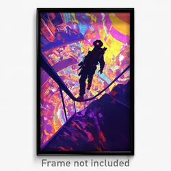 Movie Art Poster - Dangerous Lane (Psychedelic Trippy Retro Cartoon Film Print)