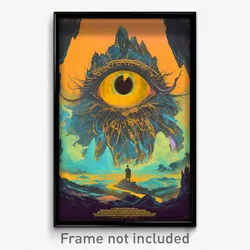 French Movie Poster - Notable Cistern (France Psychedelic Art Retro Film Print)