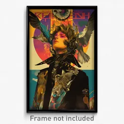 French Movie Poster - Man Feeling Numb, Dramatic Cropped Vest (France Art Print)