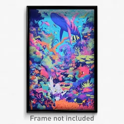 French Movie Poster - Unique Coral Reef (France Retro Film Art Print)