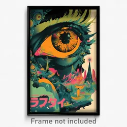 Brazilian Movie Poster - Puny Port (Brazil Psychedelic Art Retro Film Print)