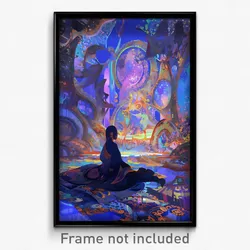 Art Poster - Wiggly Sanctum (Psychedelic Trippy Weird 11x17 Print)