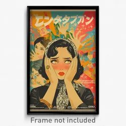 Indonesian Movie Poster - Woman Feeling Worthy, Silver Yellow Neckerchief