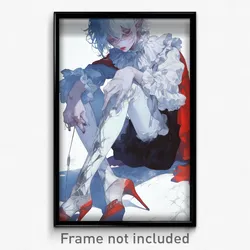 Art Poster - Men Feeling Regret Wearing Jagged Frilled Legwear