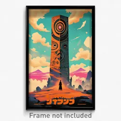 German Movie Poster - Simplistic Menhir (Germany Retro Film Art Print)