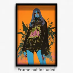 Mexican Movie Poster - Girl Feeling Unsettled, Strange Black Shorts (Art Print)