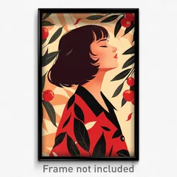 Spanish Movie Poster - Woman Feeling Aversion, Cherry Two Tone Jacket (Print)