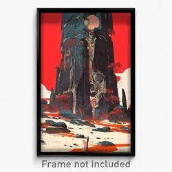 Movie Art Poster - Lost Resting Place (Psychedelic Retro Weird Film Print)