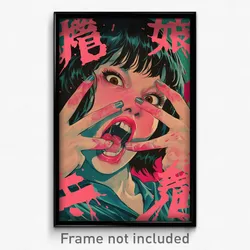 Vietnamese Movie Poster - Woman Feeling Aggressive, Crazy Pink Gloves (Print)