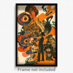 Brazilian Movie Poster - Showy Slit (Brazil Psychedelic Art Retro Film Print)