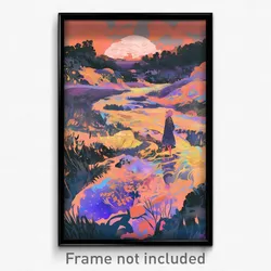 Art Poster - Cold Glade (Psychedelic Trippy Weird 11x17 Cartoon Print)